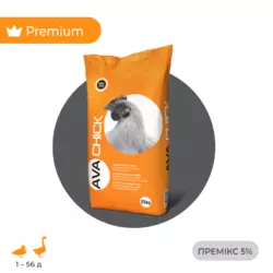 Премикс для уток мясных AVA Chick MIX 5% Мешок 25 кг добавка для приготовления комбикорма уткам на мясо