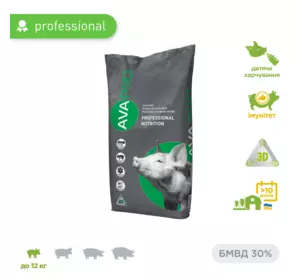 БМВД для поросят свиней до 12 кг AVA PRO Prestart 30% престартер в комбікорм