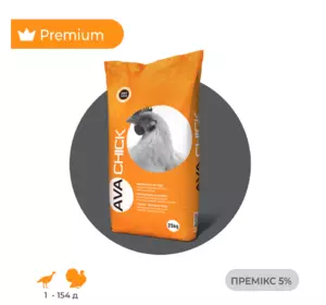 Премікс для відгодівлі індиків AVA Chick MIX 5% Мішок 25 кг